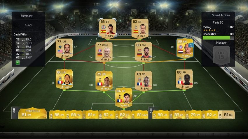 FIFA 15 Ultimate Team gameplay